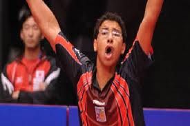 اللاعب عمر عصر نجم منتخب مصر لتنس الطاولة