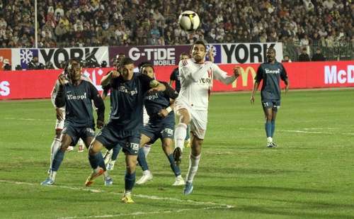 لقطة أرشيفية لمباراة الزمالك مع انبي