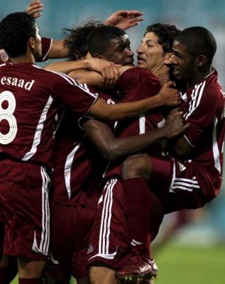 من مباريات المنتخب القطري الاولمبي .