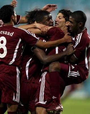 من مباريات المنتخب القطري الاولمبي .