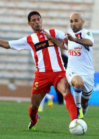 لقطة من مباراة شباب الأردن والمنشية اليوم