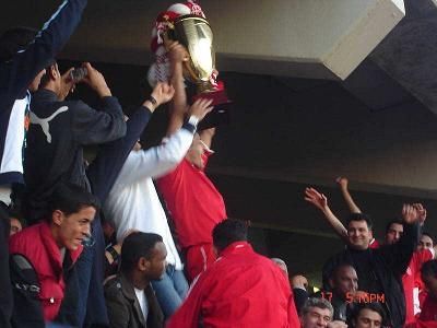 فرحة اللتتويج يالكأس الممتازه 