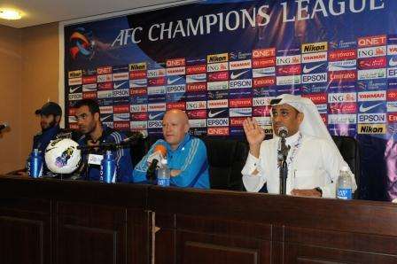 هاسيك مدرب فريق الهلال السعودي في المؤتمر الصحفي