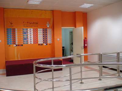المنطقة الإعلامية بقت هكذا في ظل تهريب المنظمون للاعبين عبر طرق أخرى