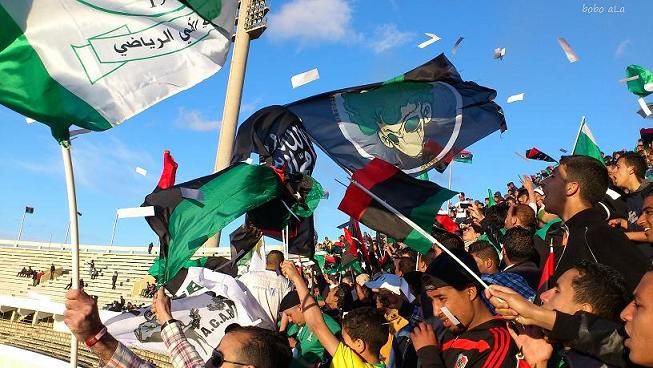 جماهير الأهلى طرابلس قدمت فواصل رائعه من التشجيع 