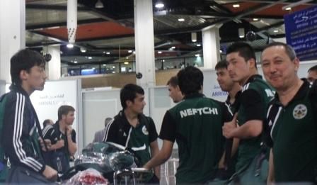 بعثة نيفتشي لحظة وصولها الأردن