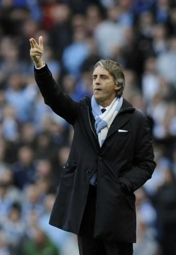 Manchester City manager Roberto Mancini 