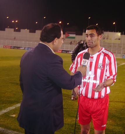 المحترف السوري بصفوف شباب الاردن احمد العمير وحديث لشبكة راديو وتلفزيون العرب