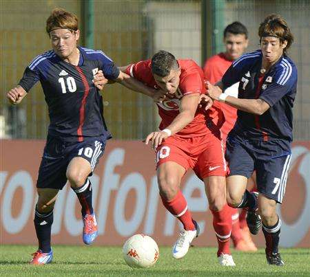 من مباراة اليابان وتركيا