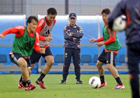 تدريبات منتخب اليابان في اليوم الجمعة