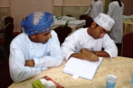 مصعب الضامري خلال الحوار