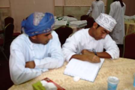 مصعب الضامري خلال الحوار