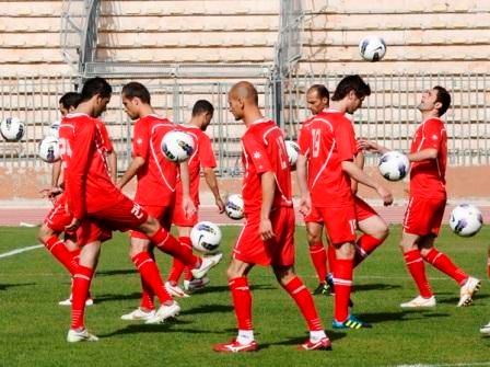 من تدريبات منتخب النشامى