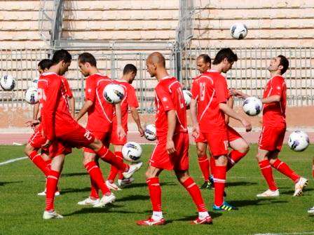 من تدريبات منتخب النشامى