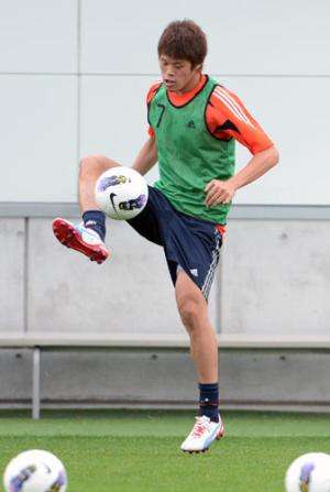 هيروكي ساكاي في تدريب اليوم الجمعة