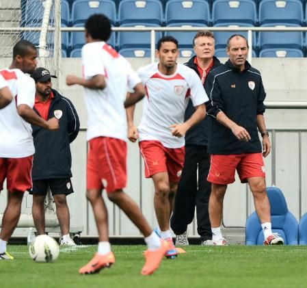 التدريبات الأخيرة للمنتخب العماني على أرضية استاد سايتاما 