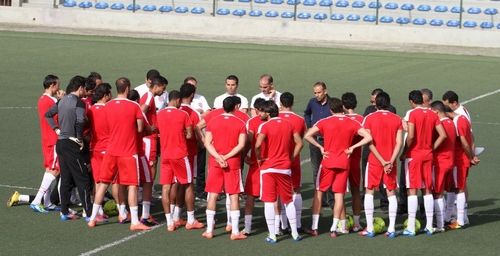 من تدريبات المنتخب التونسي 