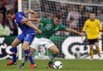 من لقاء ايرلندا وكرواتيا