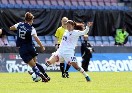 من مباراة اليابان وأمريكا للسيدات في السويد