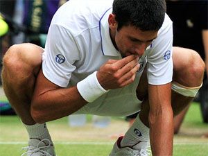 نوفاك أكل عشب ويمبلدون في 2011 
