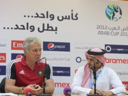 جيريتس خلال المؤتمر الصحفي