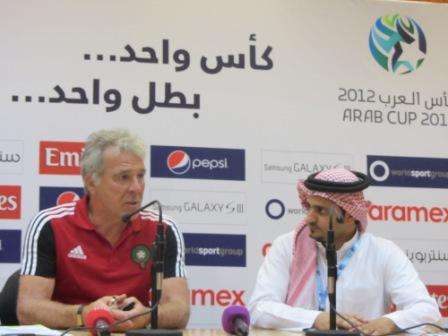 جيريتس خلال المؤتمر الصحفي