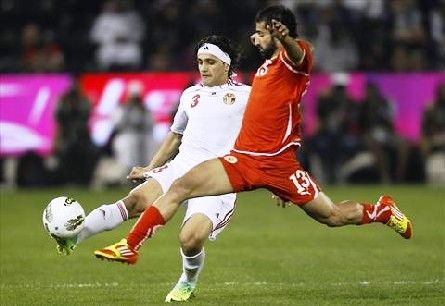 من إحدى لقاءات الأردن أمام البحرين