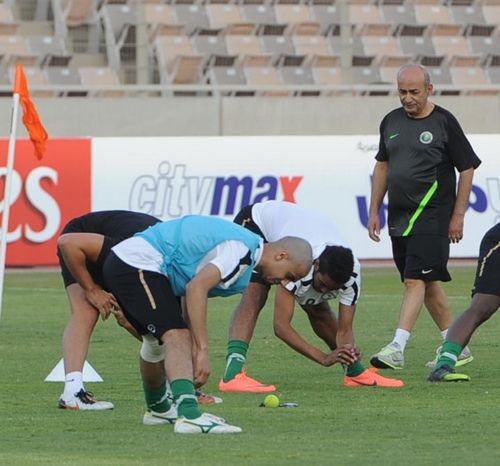 جانب من تدريبات المنتخب السعودي