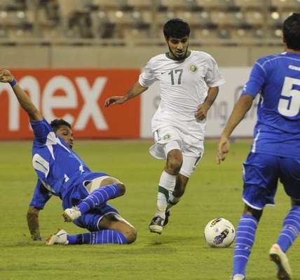 لقطة من لقاء السعودية والكويت