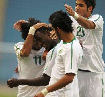 فرحة  المنتخب السعودي تحت 22 سنة