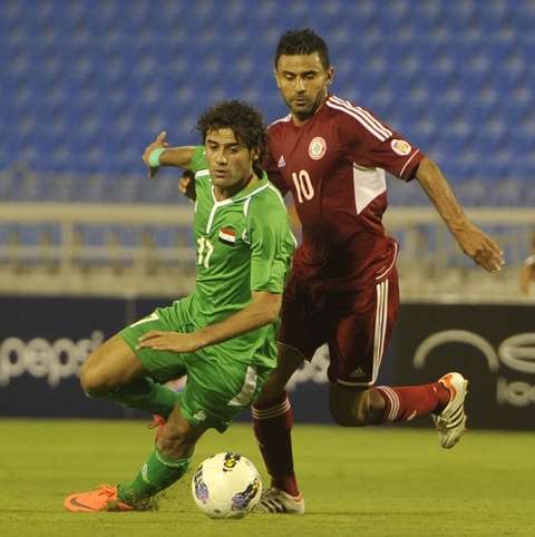 لقطة من لقاء العراق ولبنان