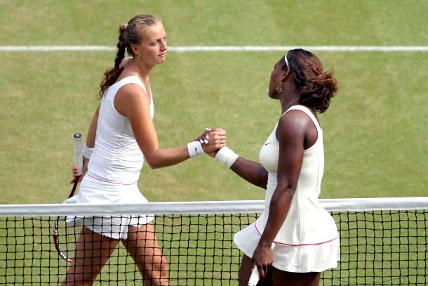 من مواجهة جمعت اللاعبتان في ويمبلدون بالذات 