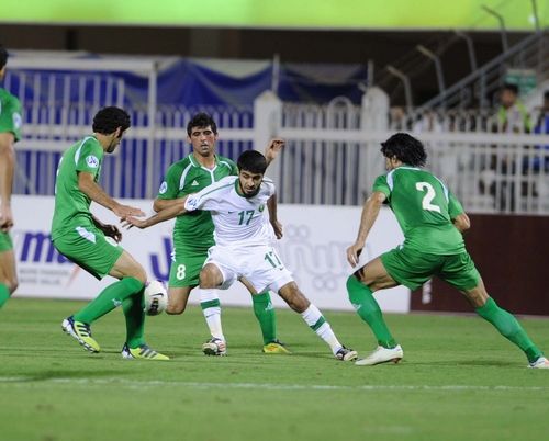 جانب من لقاء المنتخب العراقي والمنتخب السعودي 
