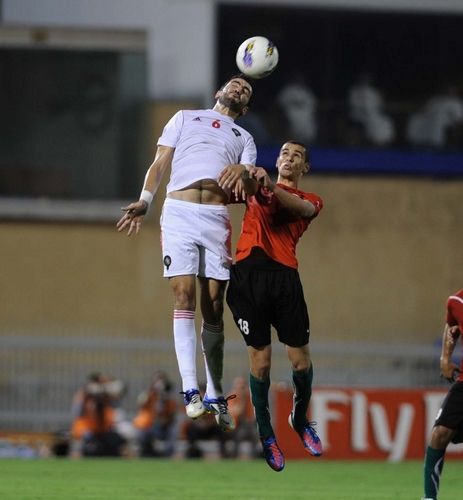 جانب من لقاء المنتخب المغربي والمنتخب الليبي 