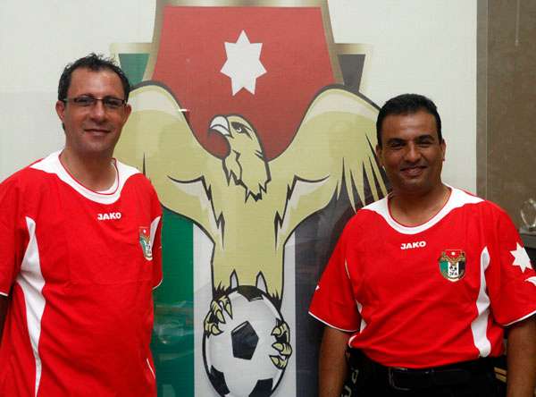 الرحلان خلال زيارتهما للإتحاد الأردني اليوم