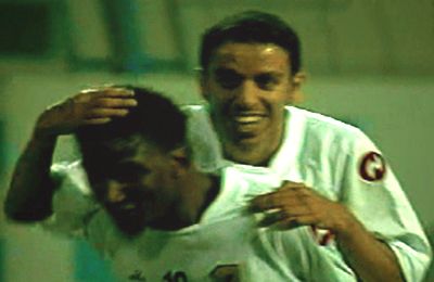 مناف ونور يحتفلان بالهدف الإتحادي الثامن
