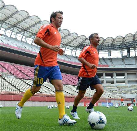 ديل بييرو يجري التدريبات على أرضية استاد كاشيما