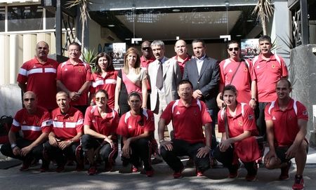 الجغبير تتوسط البثعة الاردنية قبل لحظات من التوجه للندن