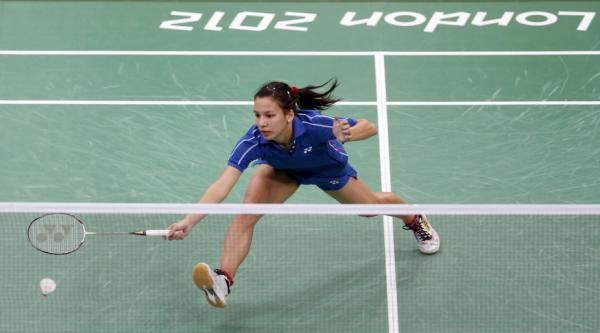 لقطة من منافسات الريشة الطائرة