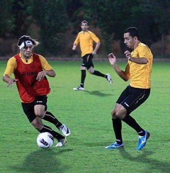 جانب من تدريبات المنتخب اليوم