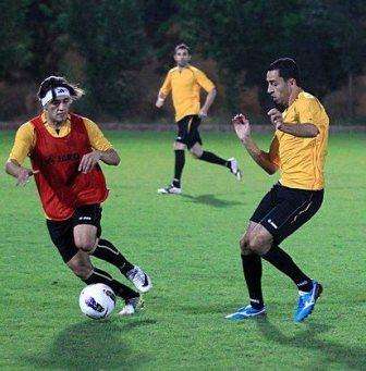 جانب من تدريبات المنتخب اليوم