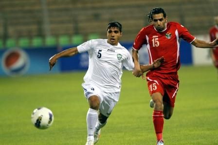 من لقاء الأردن وأوزبكستان اليوم