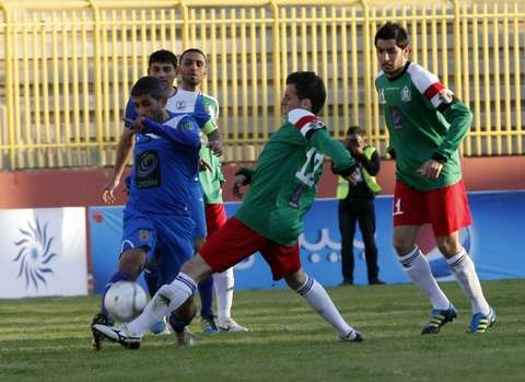 من لقاء سابق للرمثا والحدات 