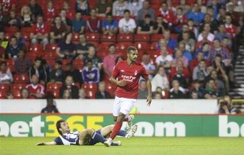 بدر المطوع تألق مع نوتنجهام وسجل هدفين خلال فترة الاختبار