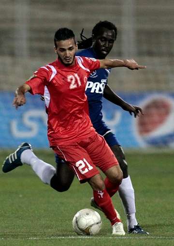 صورة من مباراة الجزيرة والمنشية اليوم