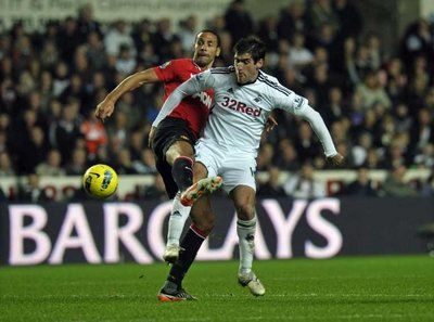 المهاجم الإنجليزي داني جراهام احرز الهدف الثالث لسوانزي