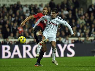 المهاجم الإنجليزي داني جراهام احرز الهدف الثالث لسوانزي