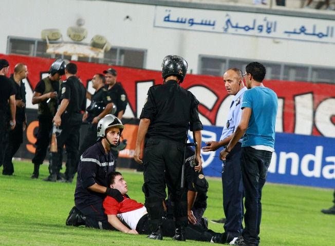 الشرطة التونسية تدخلت لحماية فريق الترجي من جماهير النجم