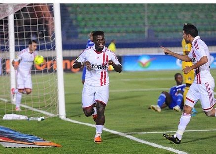 رزاق أثناء مباراة الزمالك و مازيمبي الكونغولي