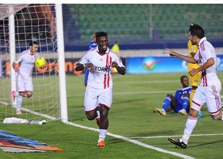 رزاق أثناء مباراة الزمالك و مازيمبي الكونغولي
